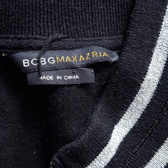 BCBGMaxAzria Women’s Zip Up Jacket Y2K Bling Streetwear Rhinestone Logo Size XL - Picture 13 of 13